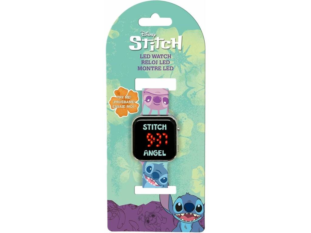 Disney Stitch Orologio LED Tropical