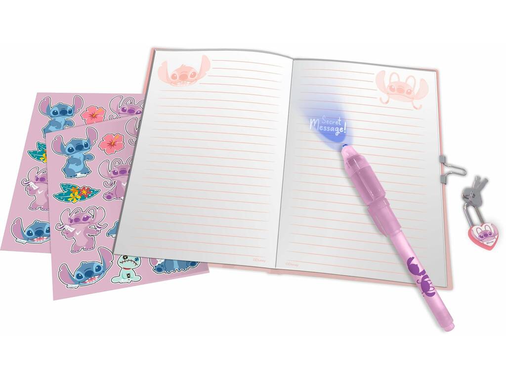 Diario con penna magica Stitch