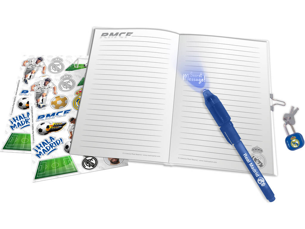 Diario con penna magica Real Madrid