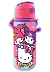 Hello Kitty And Friends Aluminium-Trinkflasche 600 ml mit Henkel