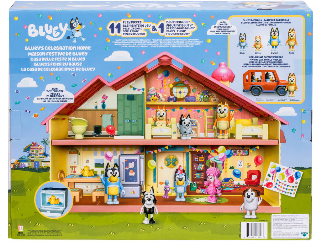 Bluey Casa das Festas com Bluey e Acessórios