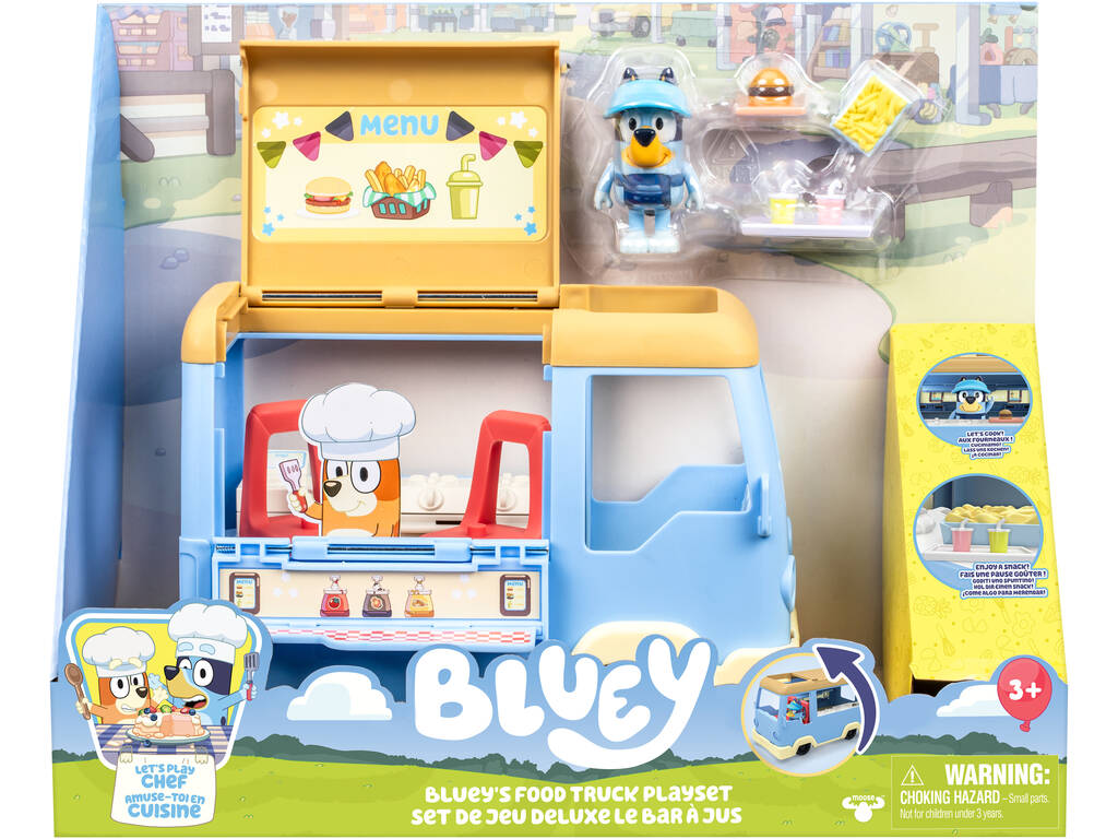 Bluey Food Truck com Figura e Acessórios