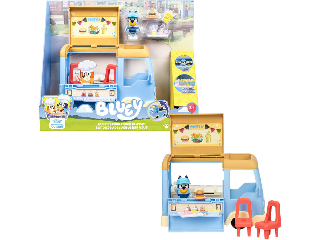Bluey Food Truck com Figura e Acessórios