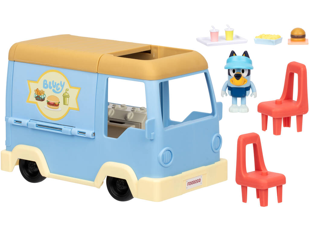 Bluey Food Truck com Figura e Acessórios