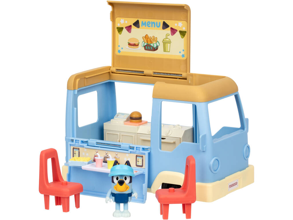 Bluey Food Truck com Figura e Acessórios