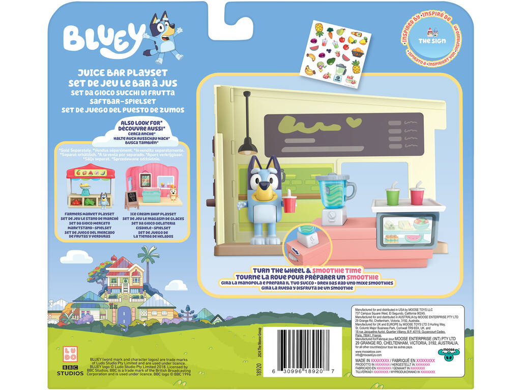 Bluey Bar de Sumos com Bluey