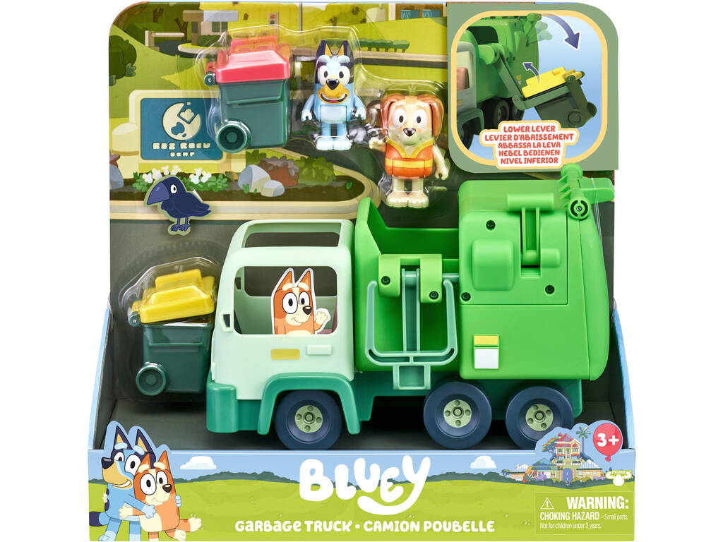 Bluey Camião do Lixo com Figuras e Acessórios