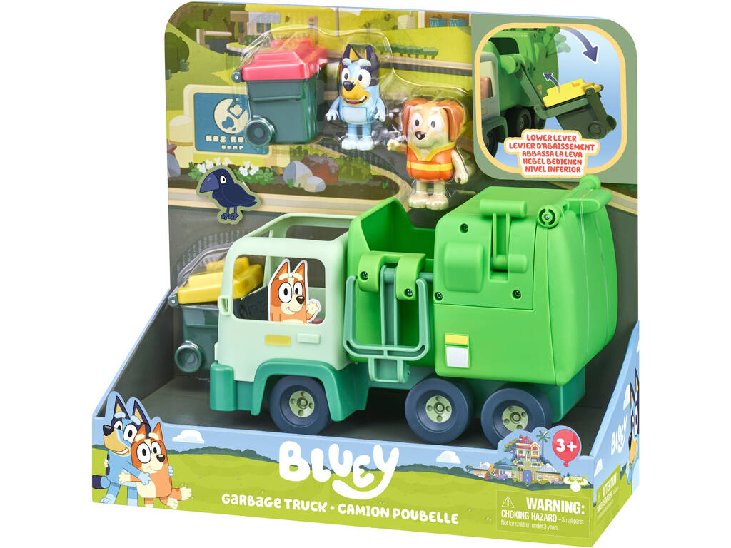 Bluey Camião do Lixo com Figuras e Acessórios