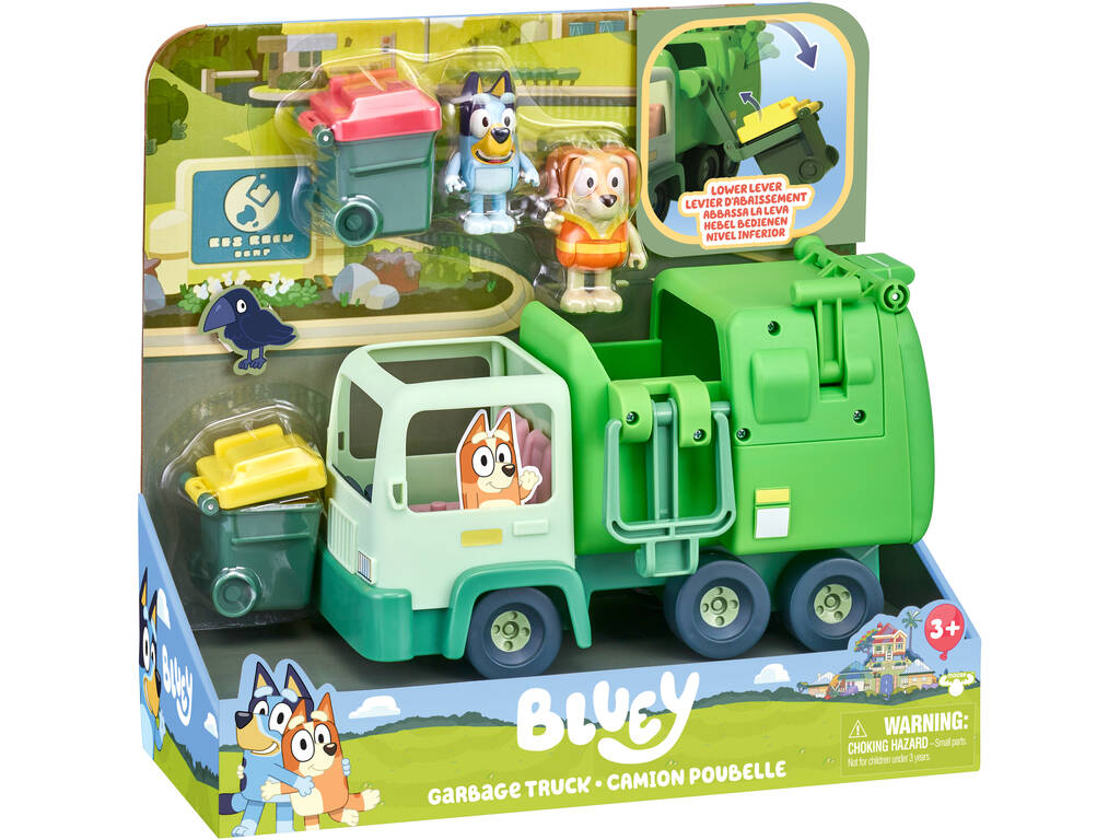 Bluey Camião do Lixo com Figuras e Acessórios