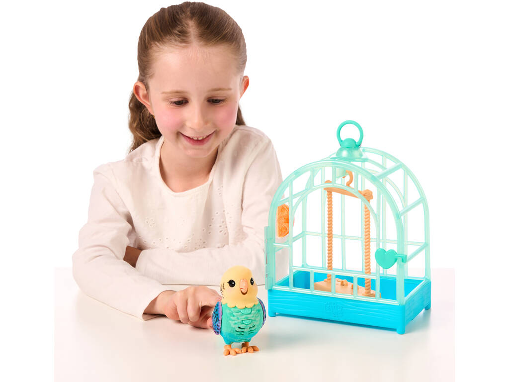 Little Live Pets Animale domestico interattivo Uccellino con gabbia
