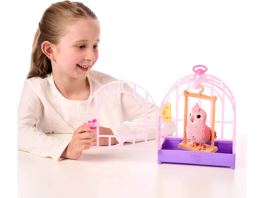 Little Live Pets Animale domestico interattivo Uccellino con gabbia