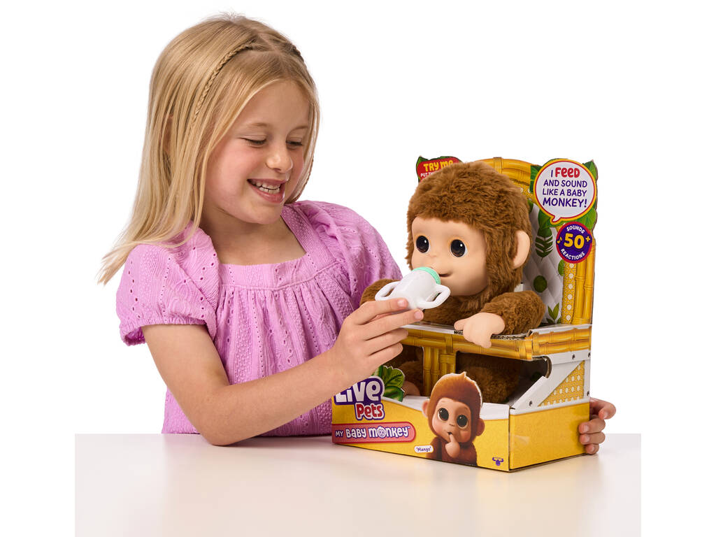 Little Live Pets Animale domestico interattivo My Baby Monkey Mango
