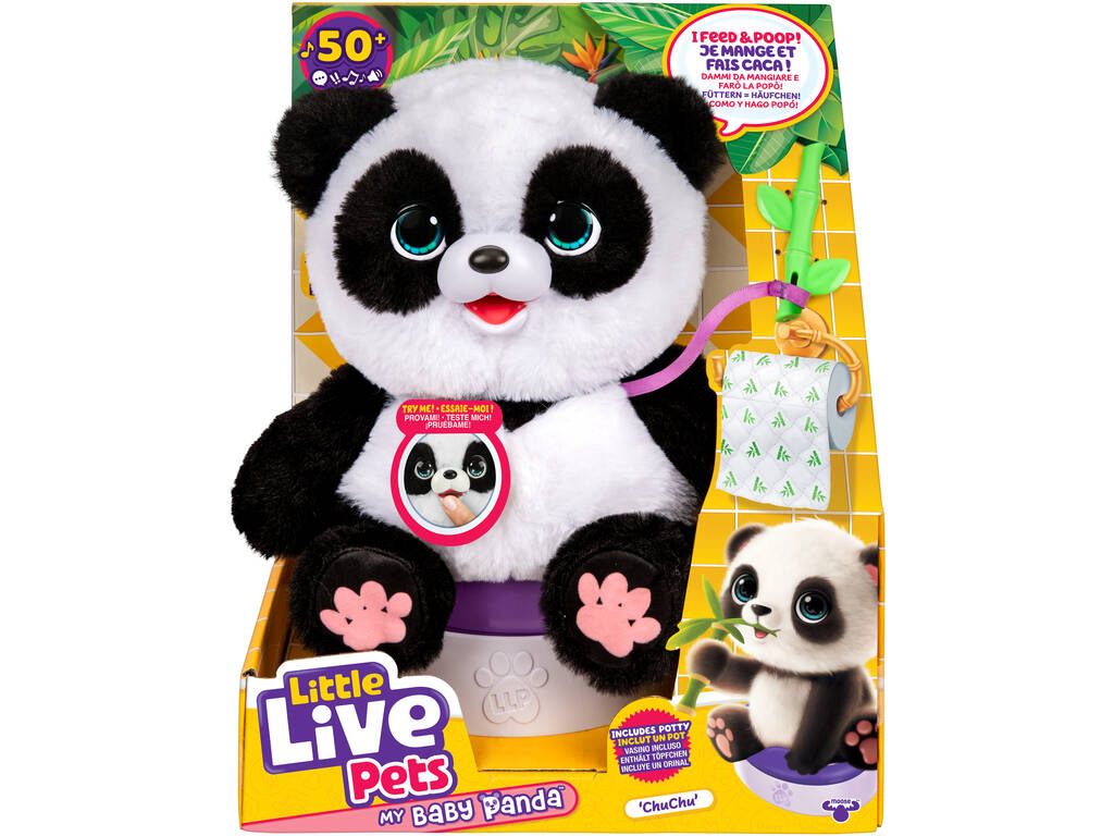 Little Live Pets Animale domestico interattivo My Baby Panda ChuChu