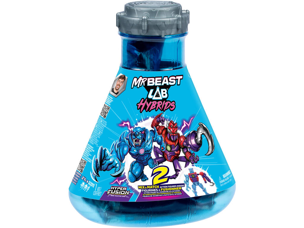 Mr Beast LAB Hybrids Pack 2 Figuras de Ação Surpresa