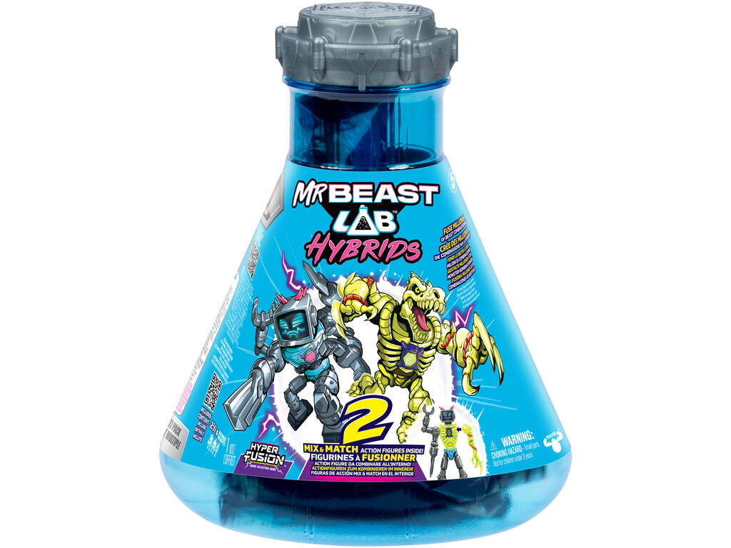 Mr Beast LAB Hybrids Pack 2 Figuras de Ação Surpresa