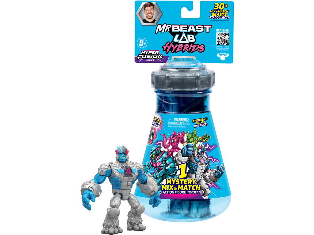 Mr Beast LAB Hybrids Pack 1 Figura de Ação Surpresa