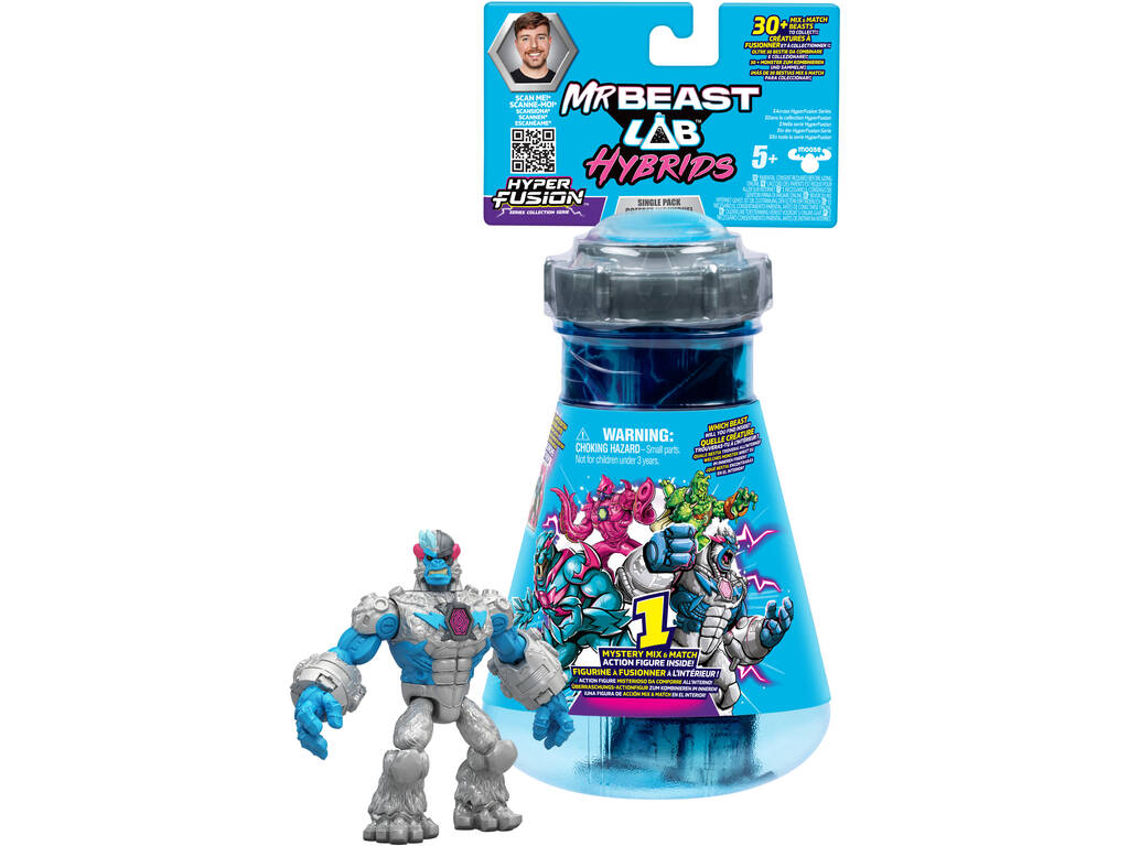 Mr Beast LAB Hybrids Pack 1 Figura de Ação Surpresa