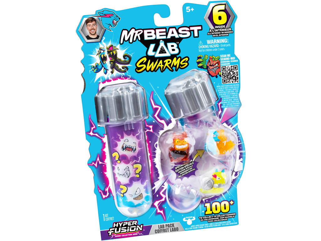 Mr Beast LAB Swarms Pack com 6 Microbestas