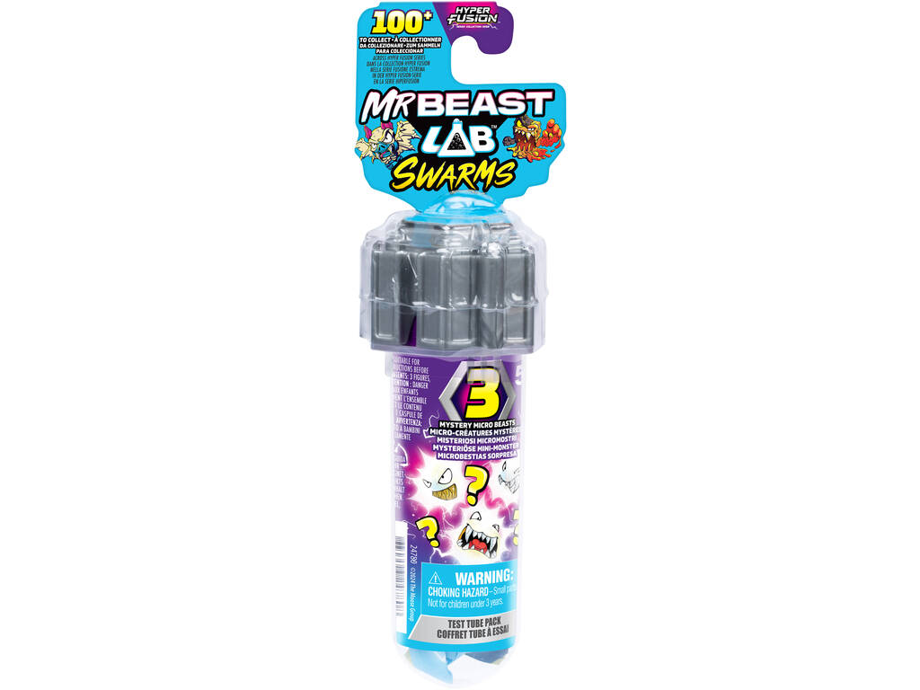 Mr Beast LAB Swarms Pack com 3 Microbestas Surpresa