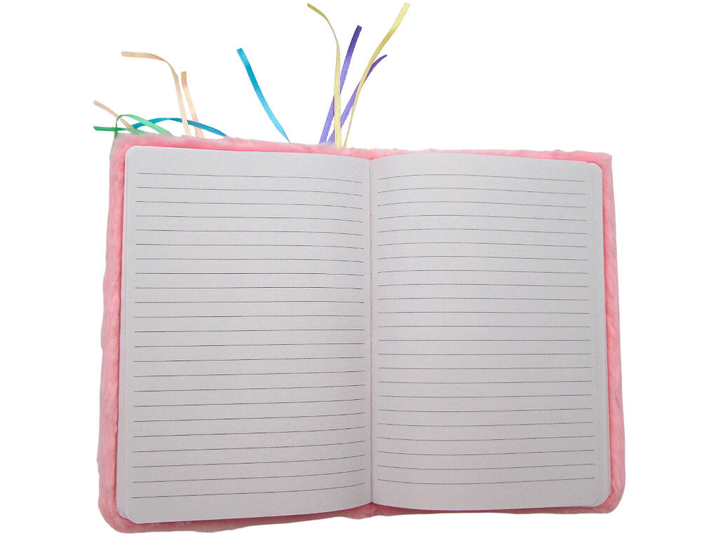 Taccuino peluche A5 Unicorno Rosa con 80 pagine