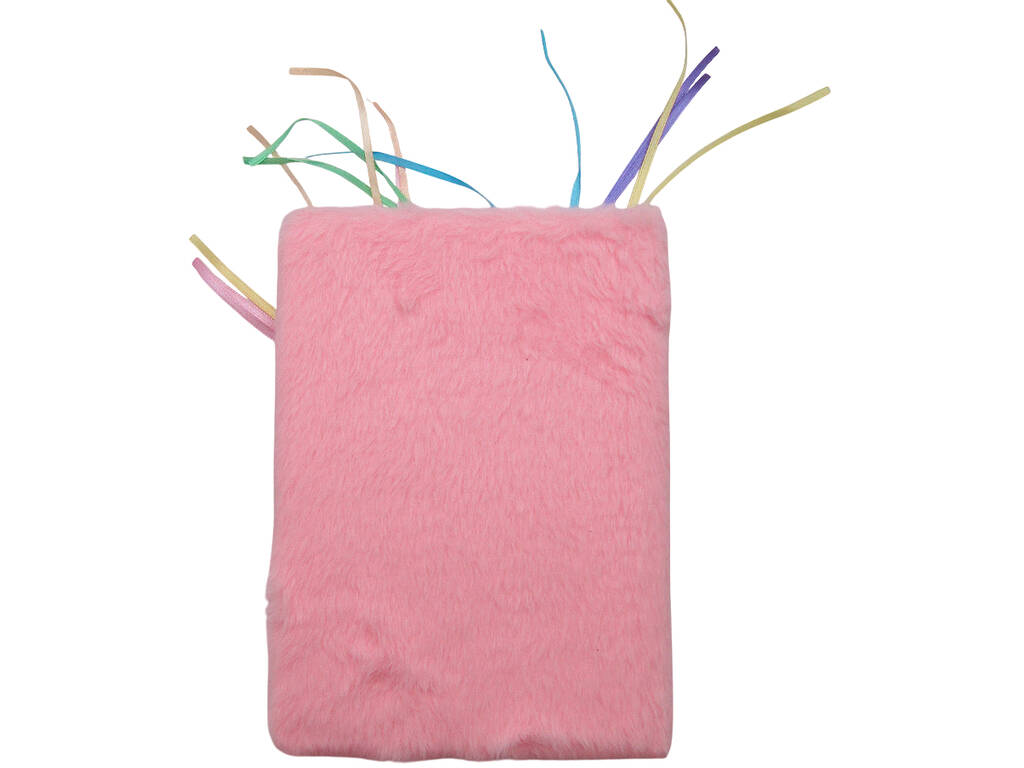 Taccuino peluche A5 Unicorno Rosa con 80 pagine