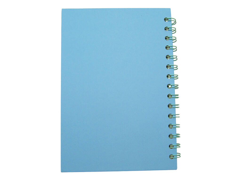 Blocco blu A5 con 6 decorazioni e 80 fogli a righe