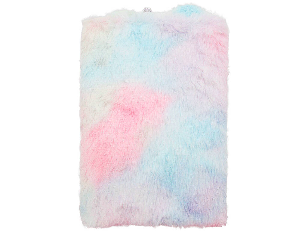 Taccuino peluche A5 Unicorno multicolore con 80 pagine