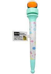 Penna a sfera blu con pallina rotante da 15,5 cm