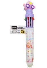 Stylo à bille 10 couleurs avec support rotatif de 15,5 cm