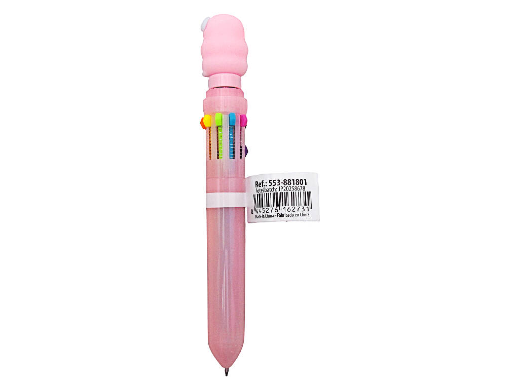 Penna a sfera 10 colori con sirena girevole da 16 cm