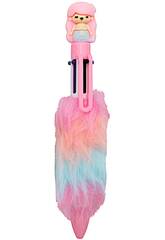 Penna a sfera 6 colori con sirena e peluche di 16,5 cm