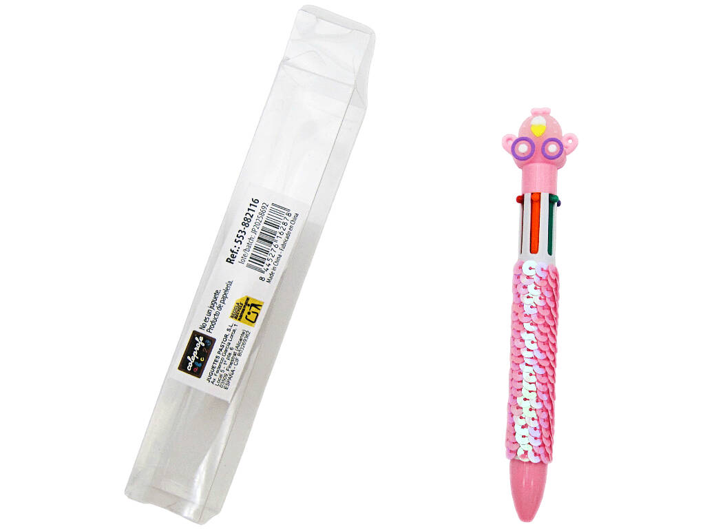 Penna a sfera 6 colori con carrozza da 16 cm