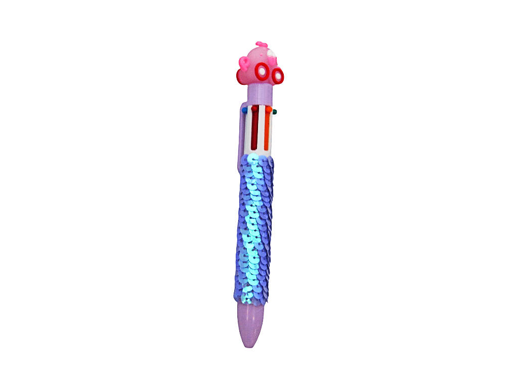 Penna a sfera 6 colori con carrozza da 16 cm