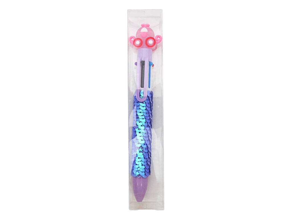 Penna a sfera 6 colori con carrozza da 16 cm