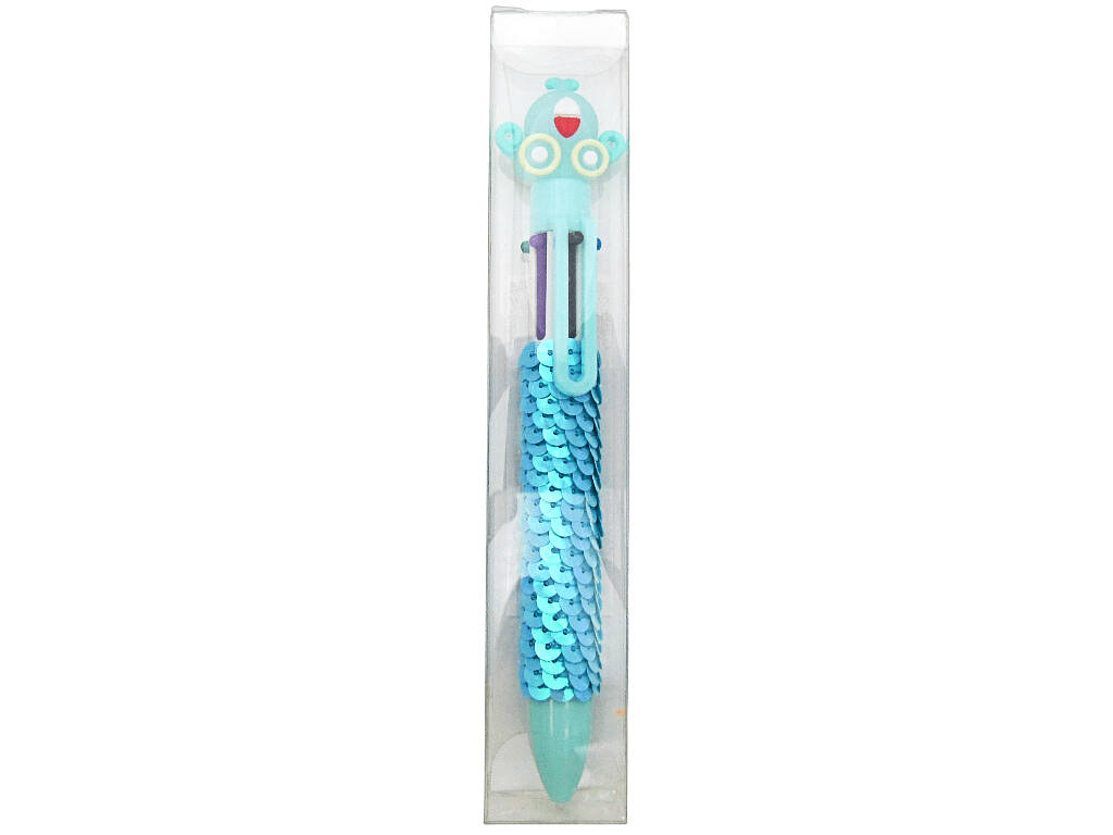 Penna a sfera 6 colori con carrozza da 16 cm