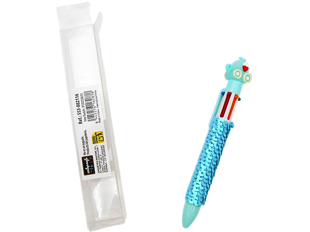 Penna a sfera 6 colori con carrozza da 16 cm