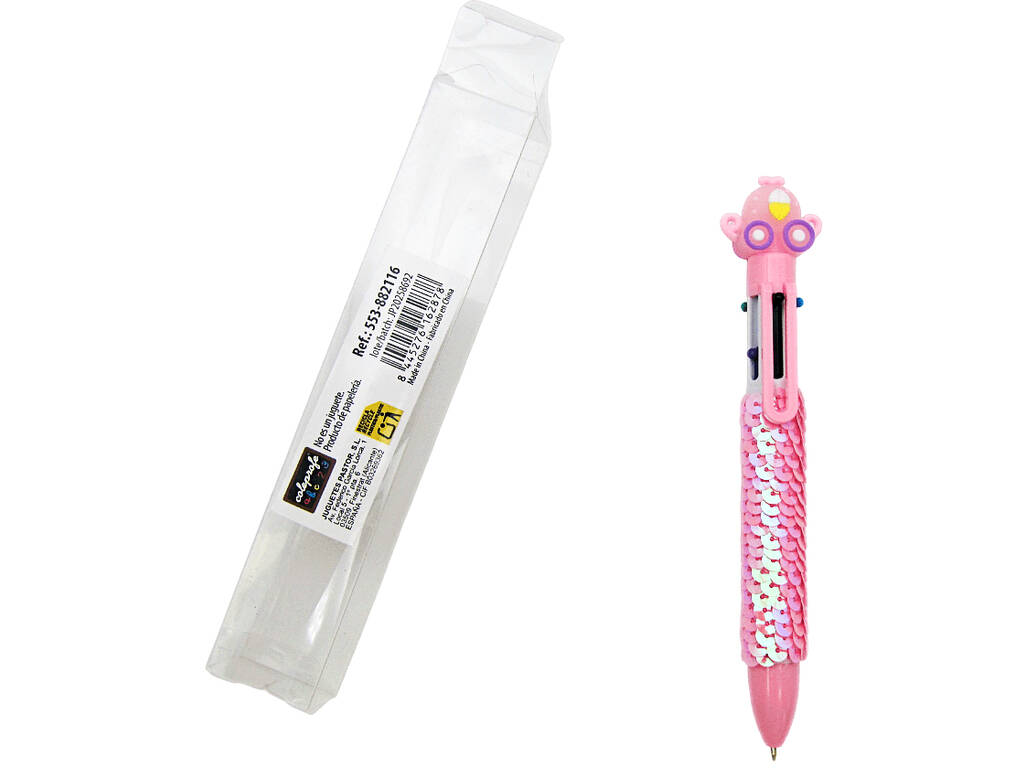 Penna a sfera 6 colori con carrozza da 16 cm