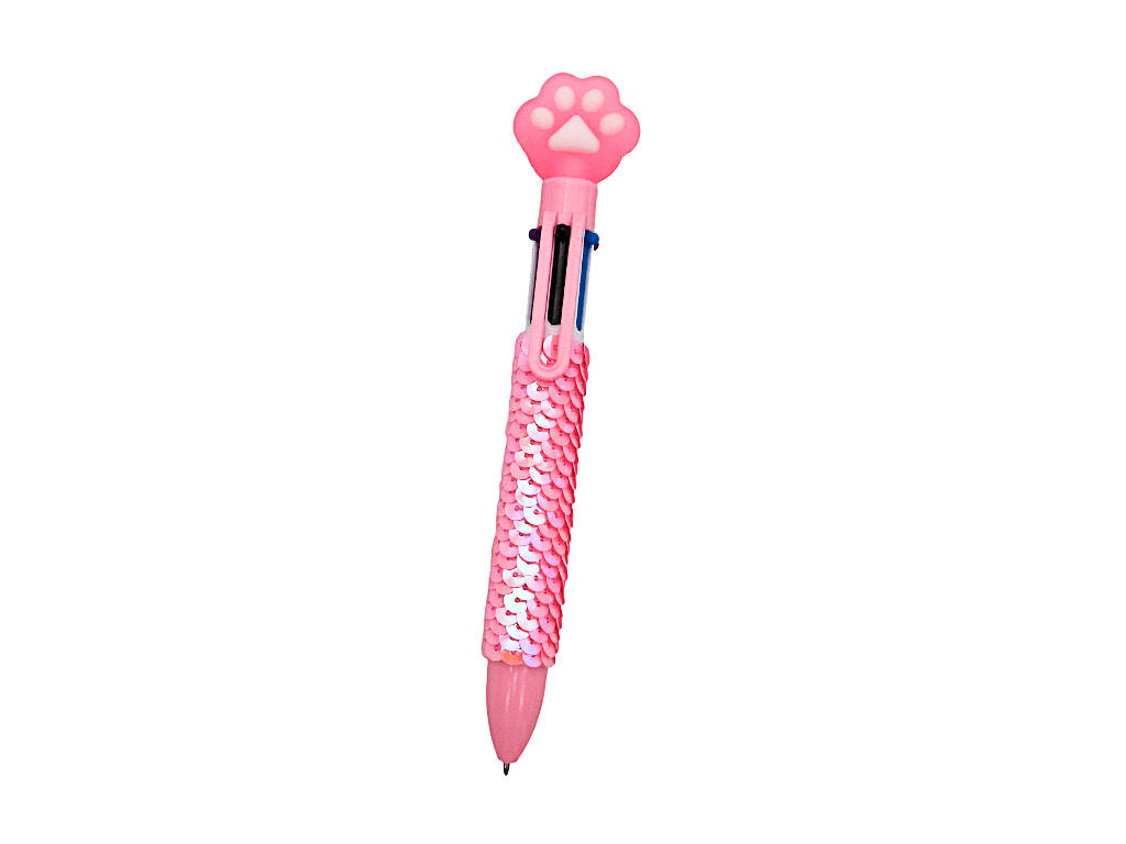 Penna a sfera 6 colori con impronta di 16,5 cm