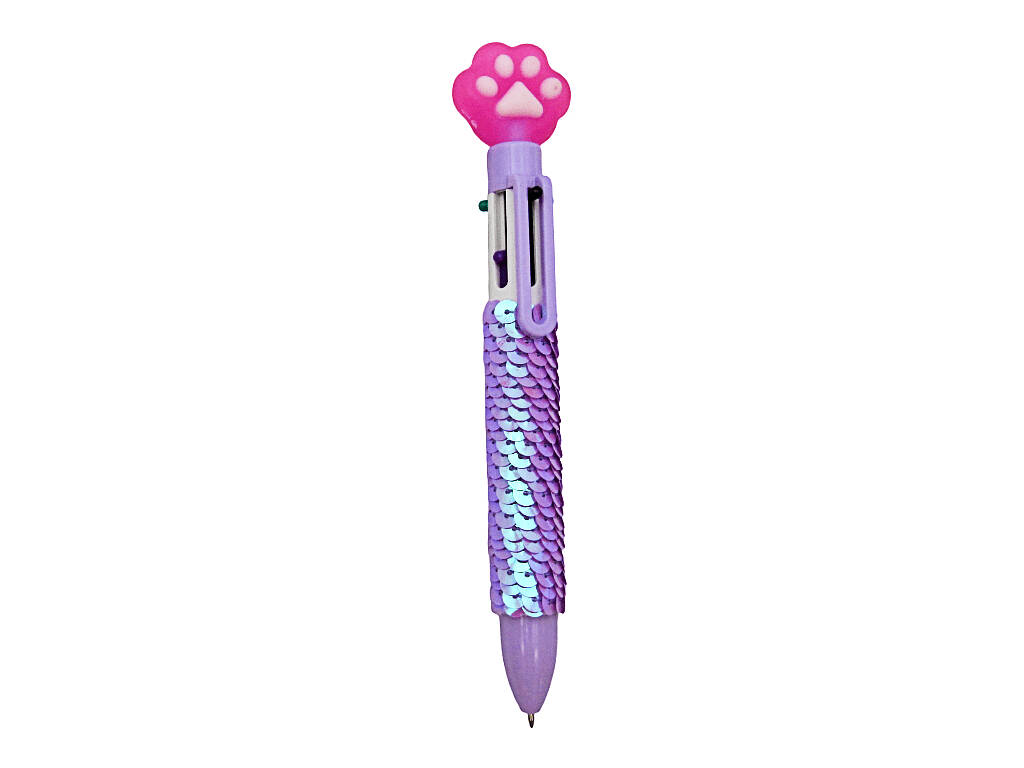 Penna a sfera 6 colori con impronta di 16,5 cm