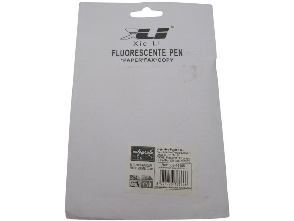 Set di 4 evidenziatori fluorescenti