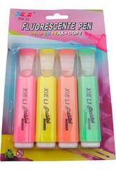Set di 4 evidenziatori fluorescenti