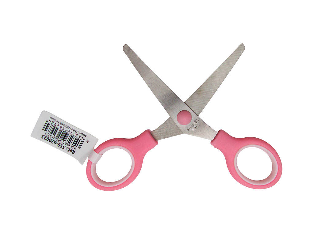 Tesoura Rosa de 13x6,5 cm