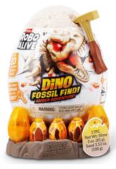 Robo Alive Ovo Surpresa S1 Dino Fossil Find Amber Adventure