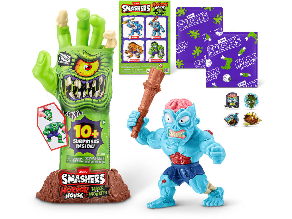 Zuru Smashers Horror House Make a Monster con figura a sorpresa
