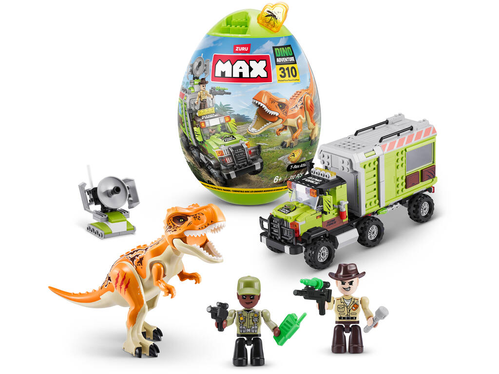 Dino Adventures Uovo a sorpresa con 310 pezzi