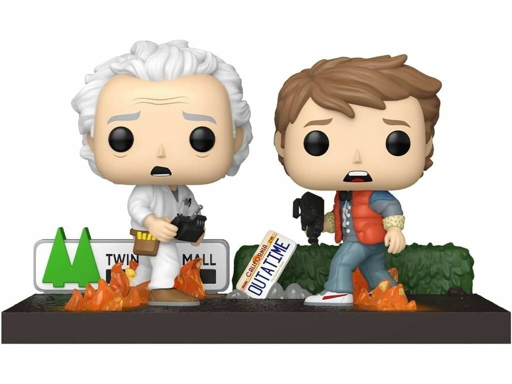 Funko Pop Moment Regreso al Futuro Figura Doc y Marty