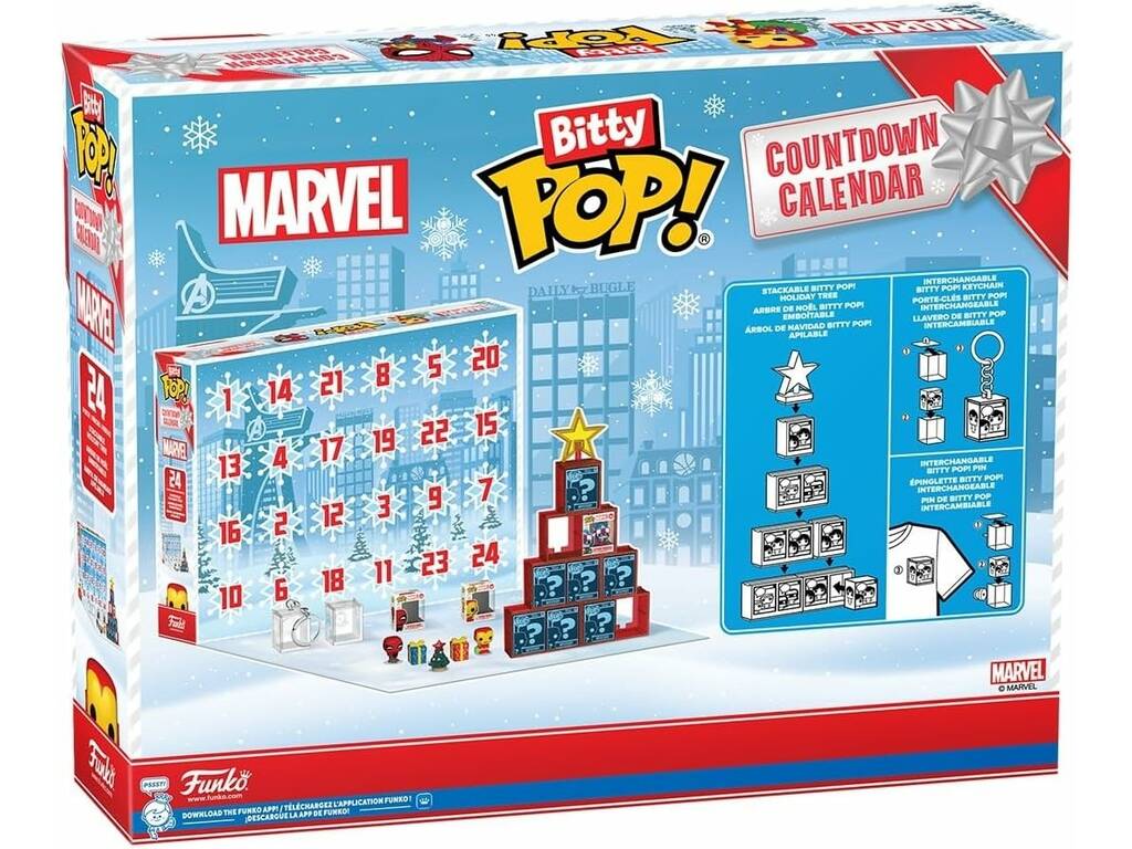 Funko Bitty Pop Calendario dell'Avvento Marvel