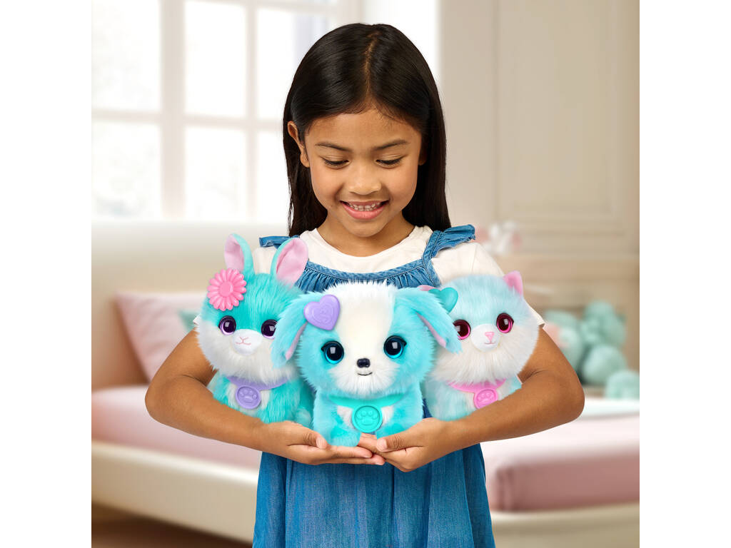 Scruff a Luvs Peluche Surprise Bleue