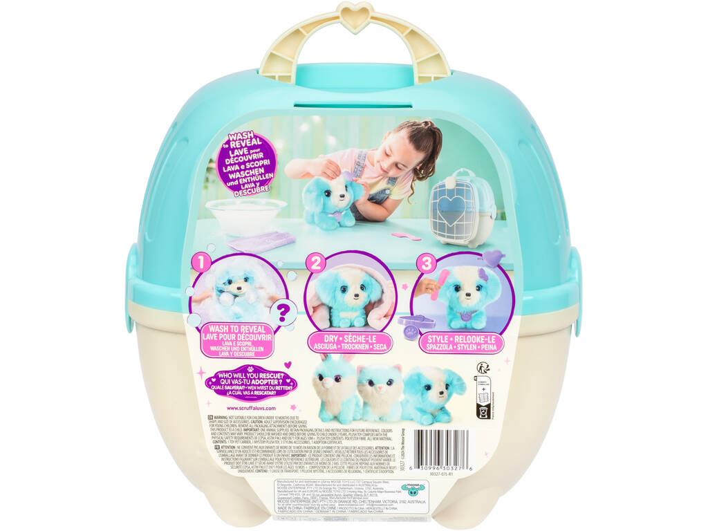Scruff a Luvs Peluche Surprise Bleue