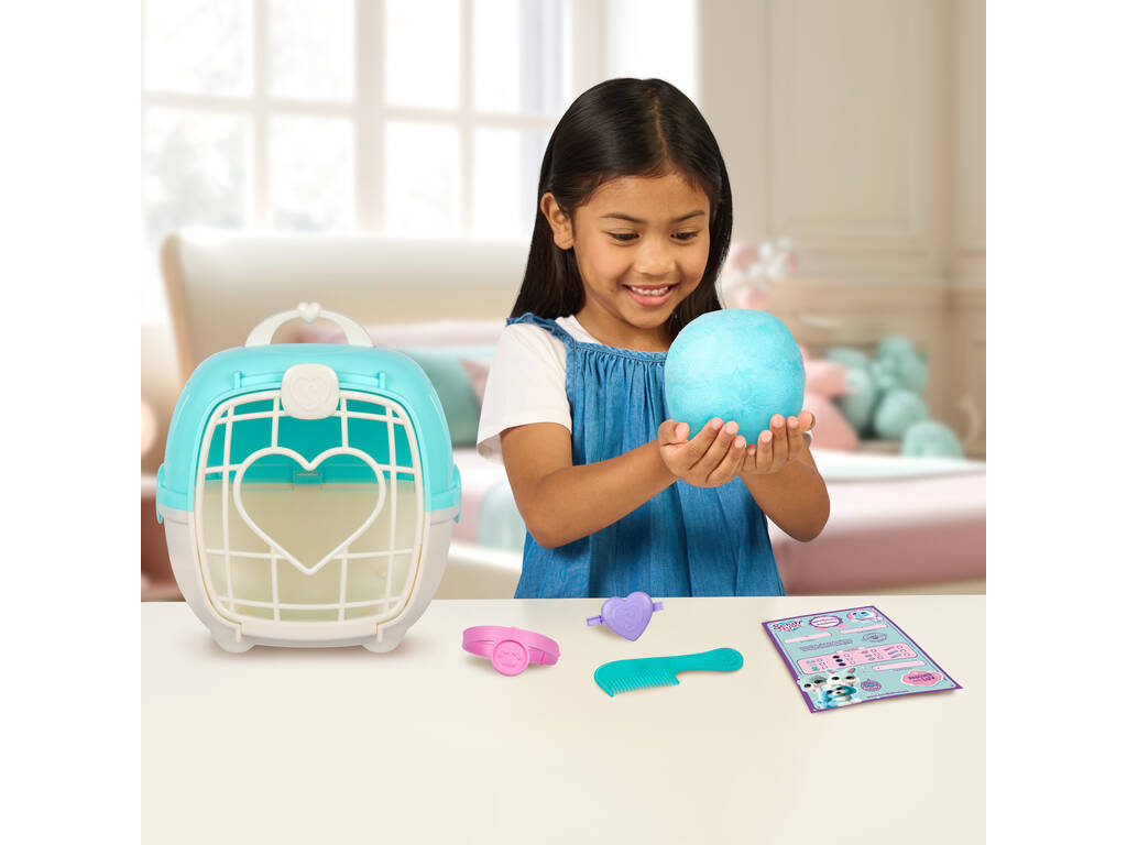 Scruff a Luvs Peluche Surprise Bleue